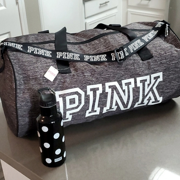 PINK Victoria's Secret Handbags - *NEW* PINK Duffel + Water Bottle
